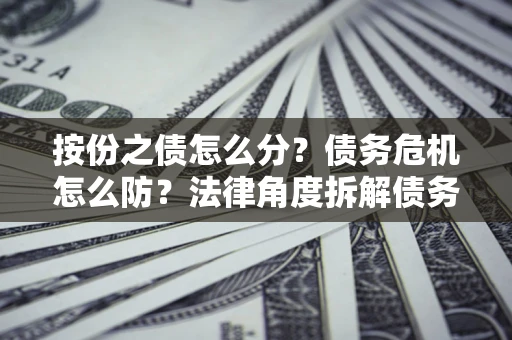 北京按份之债怎么分？债务危机怎么防？法律角度拆解债务分配与风险自保指南