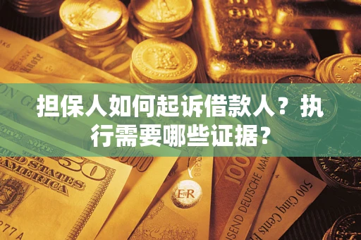 北京担保人如何起诉借款人？执行需要哪些证据？