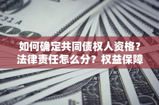 北京如何确定共同债权人资格？法律责任怎么分？权益保障技巧揭秘！