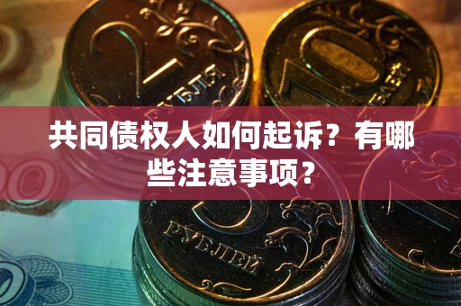 北京共同债权人如何起诉？有哪些注意事项？